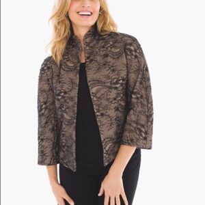NWT - Chico’s Lace Embellished Jacket - Size M